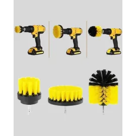 3’lü Matkap Temizlik Fırçası Seti – Banyo, Mutfak ve Araç Jantı İçin Etkili