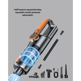 Kablosuz Vakumlu El Süpürgesi Güçlü Performans Çok Amaçlı