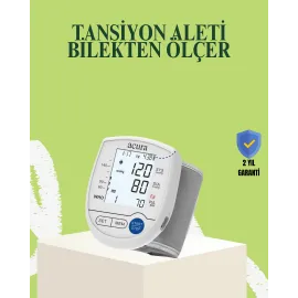 Bilekten Dijital Tansiyon Aleti Hem Pilli Hem Şarjlı Hafızalı