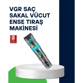 VGR V-695 Profesyonel Saç ve Sakal Kesme Makinesi Şarjlı ve Kablolu Kullanım
