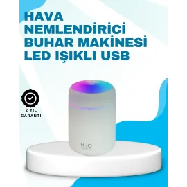 Led Işıklı Sessiz Masaüstü Nemlendirici – 3 Buhar Modu