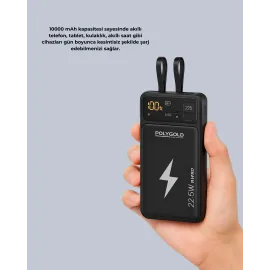 Mobil Powerbank 22.5W Pd Destekli Hızlı Şarj