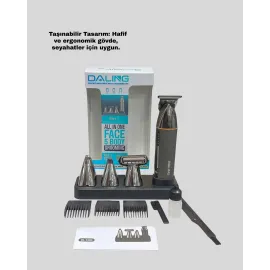 9’U 1 Arada Şarjlı Erkek Bakım Cihazı Saç Sakal Bıyık Ense Trimmer