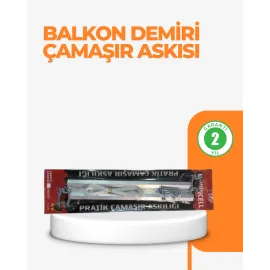 25X60 Cm Çamaşır Askılığı Kare Balkon Demiri İçin Dayanıklı Tasarım