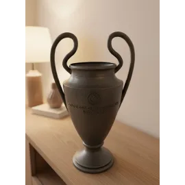 Füme Kupa 25Cm Uefa Model Dekoratif Ödül Biblosu