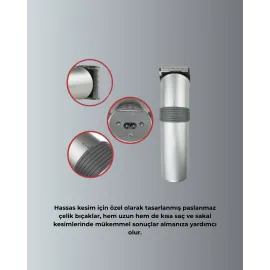 Paslanmaz Çelik Bıçaklı Tıraş Makinesi – Keskin Ve Dayanıklı