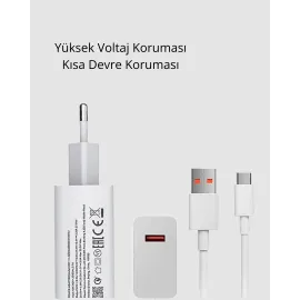Turbo 120W Hızlı Şarj Cihazı – Kısa Devre Ve Akım Koruma Özellikli