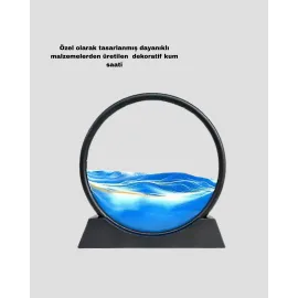 Zarif Cam Kum Saati – Ofis, Ev ve Raf Dekoru için Estetik Tasarım