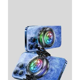 Rgb Gaming Telefon Fanı Sessiz Soğutucu Tüm Akıllı Telefonlara Uygun