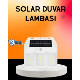 Güneş Enerjili 3 Modlu Duvar Apliği – Bahçe ve Garaj Aydınlatması