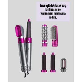 Çok Fonksiyonlu Saç Kurutma ve Şekillendirme Makinesi 5 Başlık