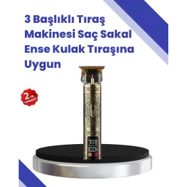 Kablosuz Saç Sakal Düzeltici – Çoklu Başlık ve Taraklı