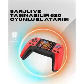 P5 Mini Retro Oyun Konsolu – Tak-Çalıştır, 520 Hazır Oyun, Portatif Kullanım