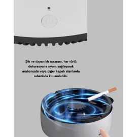 Küllük Ve Hava Temizleyici 2’Si 1 Arada – Sigara Kokusu Giderici, Araba Ve Ofis İçin