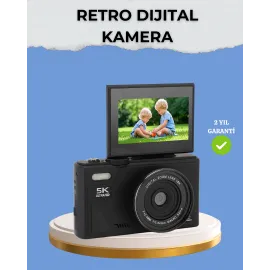 Taşınabilir Dijital Kamera 5K 75Mp Stabilizasyonlu 18X Zoom Otofokus