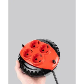 Türkiye Üretimi 5 Metre 4 Prizli Kablolu Makara