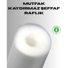 Kaydırmaz Şeffaf Raflık Çekmece Örtüsü 45X300 Cm