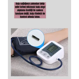 Taşınabilir Pil ve USB Girişli Tansiyon Aleti