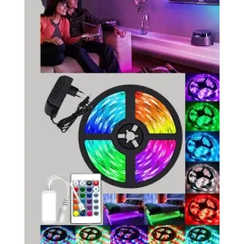 Uzaktan Kumandalı Rgb Smart Şerit Led Işık Esnek Ve Taşınabilir Dekorasyon