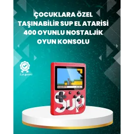 TV Çıkışlı Mini Retro El Konsolu 400 Oyunlu