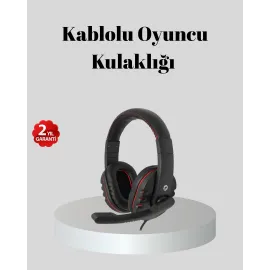 Stereo Ses Destekli Mikrofonlu Gaming Kulaklık – Yumuşak Pedli