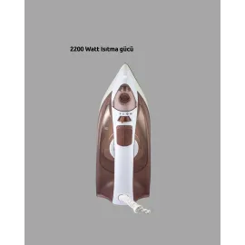 Seramik Tabanlı Buharlı Ütü 2200W Dikey Ütüleme 300Ml Kahverengi