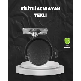 Kilitli 4 Cm Evrensel Tekerlek Ayak Tek Adet