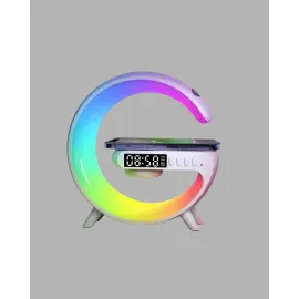 Kablosuz Şarjlı Atmosfer Lambası Bluetooth Hoparlör Ve Akıllı Alarm Özellikli