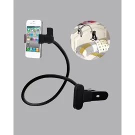 Esnek Gövdeli Mandallı Masaüstü Telefon Tutucu