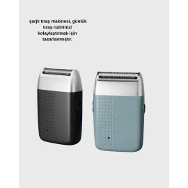 Kablosuz Şarjlı Sakal Tıraş Makinesi – Kuru Kullanım, Uzun Pil Ömrü