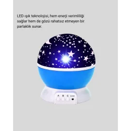 Çocuk Gece Lambası 6 Modlu Renkli Led Enerji Tasarruflu Masal Işığı