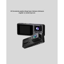 Full Hd 3'lü Araç Kamerası Geri Görüş Destekli Park Modlu 1080P Dvr