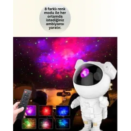 Ayarlanabilir Parlaklık ve Zamanlayıcı Modlu Astronot Lamba