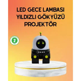 Taşınabilir Lityum Bataryalı Led Gece Lambası ve Projektör