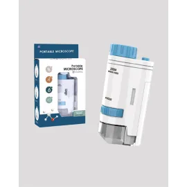 Led Aydınlatmalı 80–200 Kat Büyütmeli Cep Mikroskop