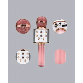 Taşınabilir Karaoke Mikrofon – Bluetooth, USB ve AUX Girişli