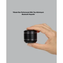 Mini Alüminyum Bluetooth Hoparlör Yüksek Bas Performansı