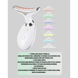 Şarjlı Akıllı Cilt Temizleme Ve Nemlendirme Cihazı – 500 Mah, Otomatik Kapanma Ve Ems Modlu