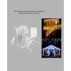 3X3 Metre Perde Led Işık – Parti Ve Bahçe Dekorasyonu