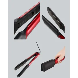 Elektriklenmeyi Azaltan İyonlu Saç Düzleştirici – Titanyum Plaka ve Şık Tasarım