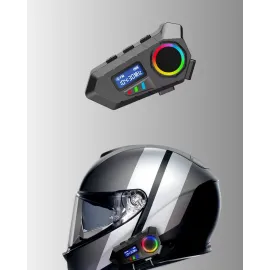 Bluetooth 5.4  İnterkom IP65 Toz ve Su Geçirmez LED Göstergeli