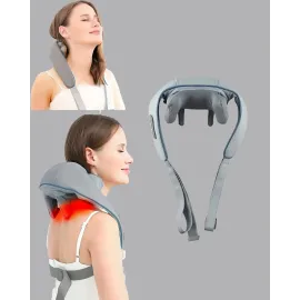 Titreşimli Boyun Masaj Cihazı Isı Terapili Şarjlı Vnb-01 Ergonomik U Tasarım