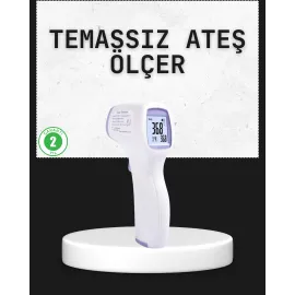 Temassız Termometre Hızlı Ölçüm Güvenli Dijital Ateş Ölçer