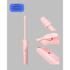 Profesyonel Saç Maşası 9Mm Seramik Kaplama İnce Bukle Maşası