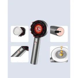 LED Teknolojili Elektrikli Saç Masaj Fırçası Mikro Akımlı