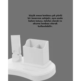 Göz Koruyucu Led Okuma Lambası | Titreşimsiz Işık, Kalemlik Ve Stand Fonksiyonlu