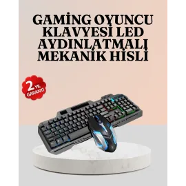 Rgb Aydınlatmalı Oyuncu Klavye Mouse – Mekanik Hissiyat, Maksimum Kontrol