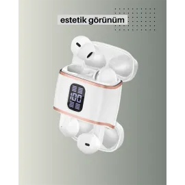 Çift Kulaklıklı Bluetooth Kulaklık – 4 Adet, ANC-ENC, Şarj Kutulu, Dijital Göstergeli