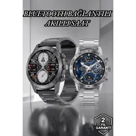 Suya Dayanıklı Dokunmatik Akıllı Saat Bluetooth 5.0, Sesli Asistan Ve Sağlık Takibi