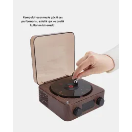 Saatli Gece Işıklı Hoparlör – Modern Ve Vintage Tasarım